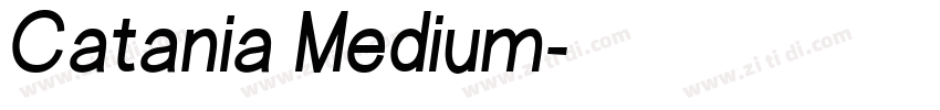 Catania Medium字体转换